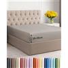 CGK Unlimited Lenzuolo con Angoli 150x200 - Microfibra Tasca 30cm (12) - Grigio Chiaro