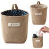 Doukesh 2 Pezzi Porta Sacchetti Cucina Borsa Portaoggetti da Parete Appeso Borse Portaoggetti da Appendere con Maniglia Porta Buste Spesa Cestini Portaoggetti per Cosmetici Trucco Chiavi 13.5 * 12CM