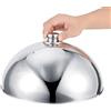 Tomotato Cappe per Hamburger, Copripiatto a Cupola in Acciaio Inossidabile Coperchio per Cibo Coperchio per Piatto per Ristorante a Buffet dell'hotel per Mantenere Il Cibo Caldo(10inch)