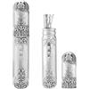 GORGECRAFT Custodia per Aghi Vintage Argento Antico Tubi per Aghi Porta Stuzzicadenti Scatola Contenitore Forniture per Cucire Portatili Strumenti per Ricamo Punto Croce Artigianato A Mano 8.8x1.5 cm