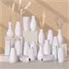 XMGZQ Set di 20 piccoli vasi in ceramica bianca, mini vasi per fiori ed erba della pampa, centrotavola bohémien per feste, matrimoni fai da te, tavolino, decorazione da bancone, camera da letto, soggiorno