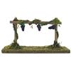 Ferrari & Arrighetti Bertoni Filare di Vigna con Uva Nera per Presepe | Prodotto Italiano | 15x4x8 cm
