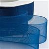 Italian Options Nastro in organza, 25 mm x 20 m, colore: blu reale
