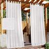GYHH Tende Da Sole Per Esterno Tende Termiche Isolanti Tende Idrorepellenti 2 Pannello, Tende Per Interni Per Portico, Pergolato, Cortile, Porta Scorrevole (White,52x95in | 132 * 241cm)