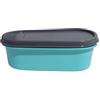 Tupperware Eidgenosse Eidgenossen Contenitori Compatti per la Conservazione Modulari per il Frigorifero Sistema 500ml 500 ml 0,5 Litri Turchese Grigio