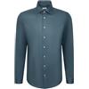 Seidensticker 643510, Camicia da Lavoro a Maniche Lunghe, Slim Fit, 36, Verde, 42