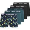 JACK & JONES Jacjake Lemon Trunks 5 Pack, Nero, S (Pacco da 5) Uomo