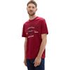 TOM TAILOR Maglietta da Uomo Plussize, 35930 - Deep Red, 4XL