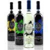 Lebōn 4 iconiche bottiglie di vino Lebōn 0,75 litri: 1 x Nebbiolo Alba - 1 x Langhe Arneis - 1 Barbera Alba - 1 Dolcetto Alba, ETICHETTA SERIGRAFATA SU VETRO, idea regalo