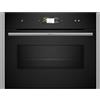 NEFF C24MS31N0, N90, forno compatto con forno a microonde, prodotto in Germania, display TFT Full Touch, tecnologia Inverter, Soft Open and Close, programmi automatici, Home Connect, 60 x 45 cm