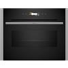 NEFF C24MR21N0 - Forno compatto N70, forno integrato con forno a microonde 60 x 45 cm, display TFT Full Touch, tecnologia Inverter, Soft Open & Close, in acciaio inox