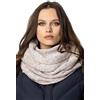 Vivisence Invernale Scaldacollo Classico da Donna in Filato Caldo Design con Toppa in Ecopelle Perfetto per Le Giornate Invernali E Le attività All'aperto