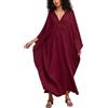 L-Peach Beach Caftano da Donna Oversize Camicia da Notte Boho Kimono Biniki Coprispalle Sarong Pareos