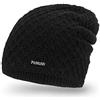 PaMaMi Cappello Invernale da Donna | 100% Acrilico | Circonferenza 55-58 Cm | Serate Autunnali | Taglia Unica | Berretta Morbida in Maglia Lavorata