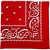 MDSTYLE Bandana extra large 68,6 x 68,6 cm, 100% cotone, per uomini e donne, fazzoletto con motivo cachemire, sciarpa, bandana jumbo, Rosso, X-Large