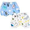 MOEMOE BABY Mutandine di apprendimento Pantaloni da Allenamento Impermeabili Notte gonne per pannolini notturna pantaloni per bambini 2 confezioni