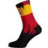 Sox Footwear Spain Flag Splash Black Crew Socks