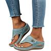 Generico Sandali Trekking Donna, Ciabatte Donna Estive Ortopediche con Zeppa Eleganti Comode Sandali Spiaggia Piscina Leggere Supporto Arco Plantare Flip Flop Doccia Mare Pantofole Antiscivolo Gomma Suole