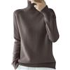 Generisch Maglione da donna a collo alto, morbido materiale a maglia per un piacevole calore nelle fredde giornate invernali, come biancheria intima termica