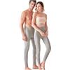 SNUGSHEEP 97% Cashmere Uomini Donne Biancheria Intima Termica Leggings Invernali Mens Strato di Base Delle Donne Collant Lungo Johns Lana Pesante, Uomo Grigio Chiaro Spessa, L