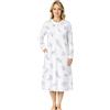Leedya Camicia da Notte Donna Estiva Made in Italy Maniche Lunghe (Elisa Blu TG L)
