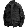 KHIRVWL Giubbotto di Pelle Uomo Moderno con Cerniera e Tasche a Maniche Lunghe Giacche da Motociclista Giacca in Pelle Uomo Vintage Autunnale Invernale Bomber Giubbotto Antivento Cappotto Viaggio Aviatore