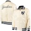 Jorde Calf Bomber da basket NY Yanks da uomo | MA-1 Baseball League Vintage New York Varsity Giacca in poliestere Varsity Giacca da uomo, Bianco, L