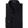 HISDERN Camicia da uomo a maniche lunghe, con bottoni, per il tempo libero da uomo, a contrasto interno, formale, affari, smoking, camicia da sposa
