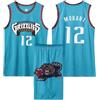 WEOPLKIN Tuta di Basket Confortevole per Adulto/Bambino, Maglia Canotta e Pantaloncini, Set Allenamento, Magliette da Pallacanestro Multi-misura Verde S