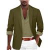 Generico Blazer da Uomo tinta unita Slim Fit con Un Bottone Suit Jacket Formale Elegante Giacca Business da Lavoro