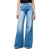 Minetom Donna Jeans Pantaloni a Gamba Larga Vita Alta Elasticizzati Sciolto Eleganti Denim Lunghi Pantaloni