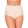 JADEA 6 Culotte JADE in pizzo vita alta in cotone 07 (Cipria, 7)