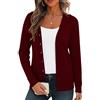 BEIGAI Cardigan leggero da donna a maniche lunghe con scollo a V Vintage Classico Cardigan con bottone