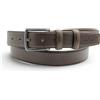 Navigare Cintura Uomo Elegante in Cuoio Vegetale Toscano Made in Italy, Vera Pelle con Fibbia Satinata ad Ardiglione, Regolabile e Accorciabile