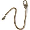 Ahiller Catena portafogli da uomo, portachiavi da motociclista, [moschettone in lega, catena in acciaio inox], catena lunga 64 cm per portafogli, jeans e borsa (Bronzo-QK-1P)