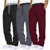 Generico 3pc Pantaloni Tuta Uomo Larghi Eleganti a Vita Elastica con Tasche - Gamba Ampia e Comoda per Casa Palestra Corsa attività Sportiva Jogging e Tempo Libero