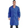 Loodgao Abbigliamento Da Lavoro Resistente Per Uomo Adulti Giacca Da Lavoro Con Risvolto A Punta E Bottoni Camice Laboratorio Blu reale 4XL