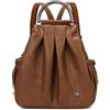 DEERWORD Donna Borse a Zaino Borsa a Zainetto Elegante Tracolla Zaini Firmate Marca Zainetti Antifurto PU pelle 82127 1 pz Marrone