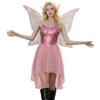 Generico Costume Fata dei Boschi Donna Trilli Costume da Principessa Vestito Fatina con Ali Fata Abito in Tulle con Spalline Cosplay di Carnevale Halloween,Costume di Carnevale Donna