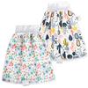 FLYISH DIRECT 2 Pezzi Pantaloni da Allenamento per Bambini Pantaloni da Pannolino assonnato Pantaloni da apprendimento Pull-up per urina Tessuto di Cotone con Vita Alta, M(0-4T), 1-4 Anni