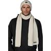 Jack & Jones - Set con berretto e sciarpa da uomo 2-in-1, set invernale, berretto invernale e sciarpa, colori nero/blu/grigio/beige, Raggio di luna, Taglia unica
