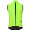 LINGKY Gilet Da Ciclismo Da Uomo, Leggera Traspirante Senza Maniche Cappotto Biciclette Gilet Antivento, Zip Integrale Giacca Da Corsa/MTB Riflettente Leggera (M,Verde)