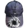 Generic Cappello di raffreddamento ad energia solare, cappello da sole a tesa larga, 30,5 x 20,3 cm, cappello da baseball per esterni, con cinturino regolabile, copricapo estivo in poliestere, cappello