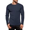 Ekouaer Intimo Termico Uomo Girocollo Maniche Lunghe Autunno Canottiere Elastiche Blu Viola XXL