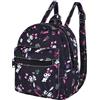 Roffatide Anime Kuromi Zaino Mini borsa da viaggio giornaliera con cartoni animati Zaino da viaggio con stampa all over nero