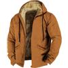 Generico Giacca Invernale Uomo Bomber Calda Taglia Forte Giubbotto Militare Offerta con Cappuccio con Cerniera Pile Imbottita Elegante Giacca Morbido Leggero Quotidiano