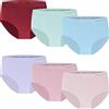 BestSale247 - Confezione da 6 slip da donna in microfibra, senza cuciture, slip a vita bassa, mutande senza cuciture, XL-3XL