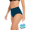 OVRUNS Costumi da Bagno Periodo Donna Mestruale Slip da Bagno Vita Alta Protettive Slip Bikini, Foglia di t, XL