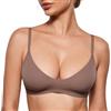 INLYRIC Reggiseno Senza Ferretto Scollo Rotondo Marrone Viola M