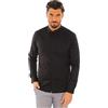 Ciabalù Camicia Uomo Slim Fit Coreana Elegante in Cotone Bianca Blu Nera Celeste